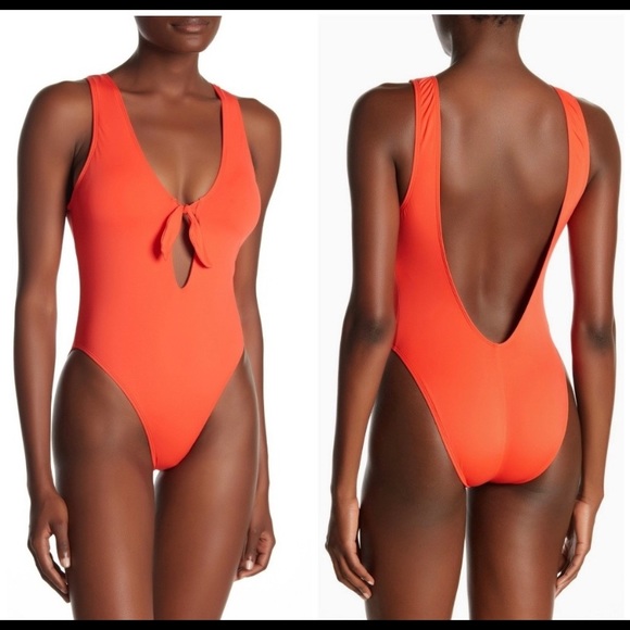 🆕 NWT Orange swimsuit - Picture 1 of 5